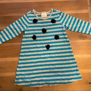 Hanna Andersson striped jersey dress with flowers